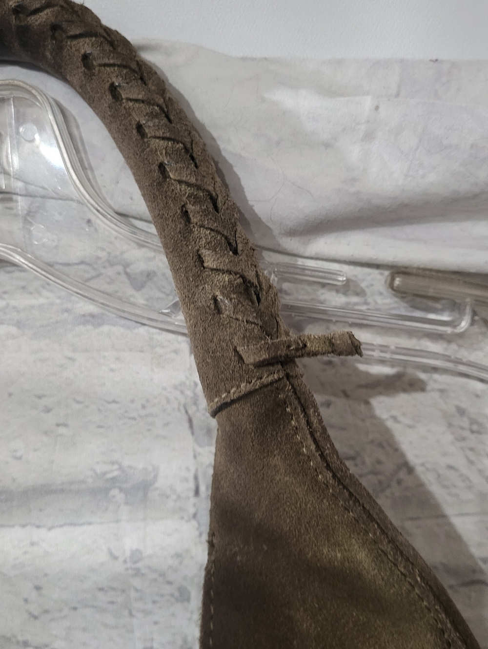 HOBO Olive Suede Braided-Handle Hobo - Picture 4 of 6